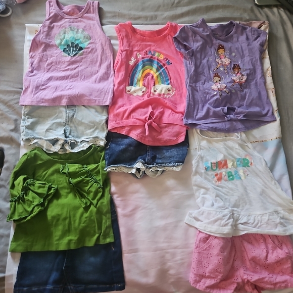Other - Colorful Kids Sleeveless Tops Set